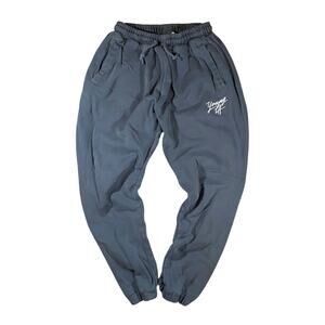 Young LA Distressed Slate Gray Sweats - L